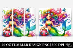 Vibrant Mermaid Funny | 20 oz Tumbler Product Image 1
