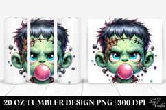 Disgusted Ghost with Bubble Gum 20 Oz Tumbler Product Image 1
