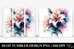 Abstract Vibrant Lily Tumbler Product Image 1