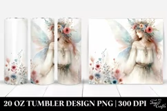 Washed Watercolor Boho Fairy Tumbler Product Image 1