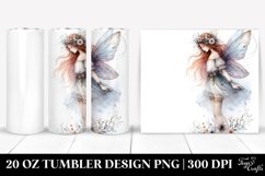 Washed Watercolor Boho Fairy Tumbler Product Image 1