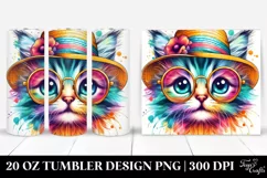Layered Cute Kitten with Sun es | 20 Oz Tumbler Product Image 1