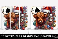 Christmas PNG 20 Oz Tumbler Design Product Image 1