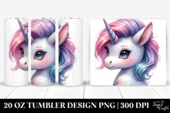 Cute Baby Unicorn with Cool Haircut | 20 Oz Tumbler Product Image 1