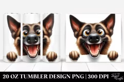Cute Malinois Popping Eyes | 20 Oz Tumbler Product Image 1