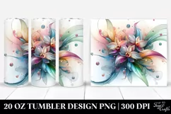 Shiny Orchid Frame, Transparent 20 Oz Tumbler Product Image 1