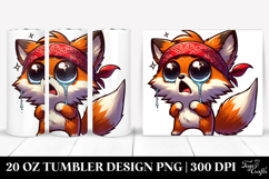 Dramatic Fox with Puppy-Dog Eyes 20 Oz Tumbler Product Image 1