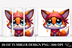 Desperate Fox with Bandana 20 Oz Tumbler Product Image 1