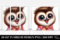 Funny Baby Owl in Beachwear Clipart Product Image 1