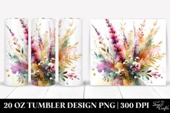 Vibrant Bouquet with Heather Splash | 20 Oz Tumbler Product Image 1