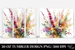 Vibrant Bouquet with Heather Splash | 20 Oz Tumbler Product Image 1