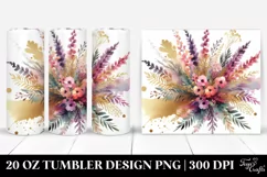 Vibrant Bouquet with Heather Splash | 20 Oz Tumbler Product Image 1
