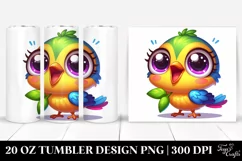 Colorful Crazy Looking Baby Warbler | 20 Oz Tumbler Product Image 1