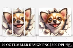 Crazy Furr Chihuahua Tumbler Product Image 1