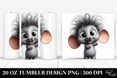 Colorful Crazy Looking Baby Elephant | 20 Oz Tumbler Product Image 1
