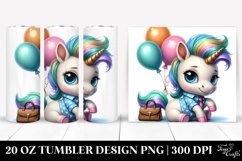 Cute Baby Unicorn as Johny Bravo | 20 Oz Tumbler Product Image 1