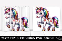 Baby Unicorn Polish Festival. 20 oz Tumbler Design Product Image 1