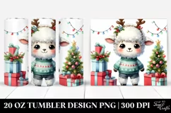Baby Lamb Dressed for Winter, 20 Oz Tumbler Product Image 1