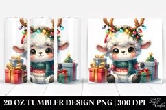 Baby Lamb Dressed for Winter, 20 Oz Tumbler Product Image 1