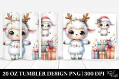 Baby Lamb Dressed for Winter, 20 Oz Tumbler Product Image 1