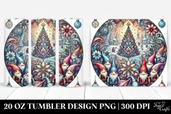 Pastel Gnomes Winter Design 20 Oz Tumbler Product Image 1