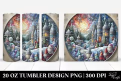 Pastel Gnomes Winter Design 20 Oz Tumbler Product Image 1