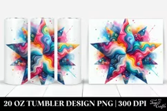 Colorful Abstract Pastel Star | 20 Oz Tumbler Product Image 1