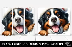 Cute Bernese Mountain Dog Popping Eyes | 20 Oz Tumbler Product Image 1