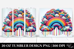 Whimsical Colorful Rainbow | 20 oz Tumbler Product Image 1