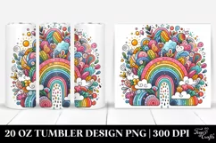 Whimsical Colorful Rainbow | 20 oz Tumbler Product Image 1