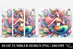 Funny Vibrant Mermaid | 20 oz Tumbler Product Image 1