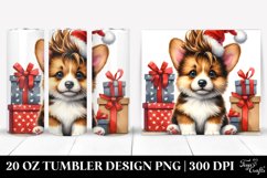 Baby Pembroke Welsh Corgi with Santa Hat, 20 Oz Tumbler Product Image 1