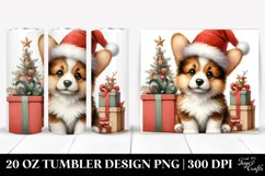 Cute Corgi, Christmas 20 Oz Tumbler Product Image 1