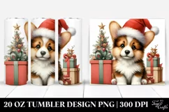 Cute Corgi, Christmas 20 Oz Tumbler Product Image 1
