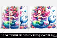 Funny Vibrant Mermaid | 20 oz Tumbler Product Image 1