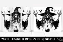 Gothic Evil Witch Tumbler | 20 oz Tumbler Product Image 1