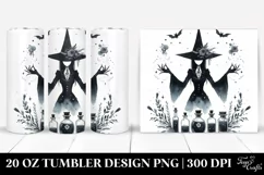 Gothic Evil Witch Tumbler | 20 oz Tumbler Product Image 1