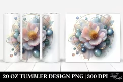 Glossy Anemone with Clipart 20 Oz Tumbler Product Image 1