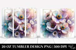 Glossy Anemone with Clipart 20 Oz Tumbler Product Image 1