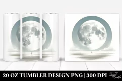 Simple Moon Digital Painting | 20 oz Tumbler Product Image 1