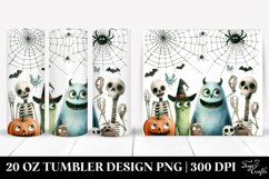 Simple Funny Halloween Clipart with Cobweb 20 Oz Tumbler Product Image 1