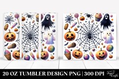 Simple Funny Halloween Clipart with Cobweb 20 Oz Tumbler Product Image 1