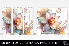 Shiny Daffodil with Clipart 20 Oz Tumbler Product Image 1