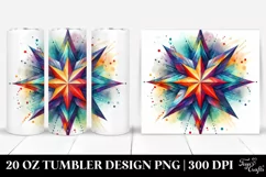 Colorful Vibrant Star | 20 Oz Tumbler Product Image 1