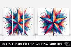 Colorful Vibrant Star | 20 Oz Tumbler Product Image 1