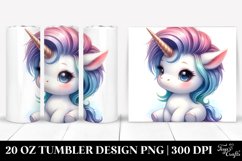 Cute Baby Unicorn with Cool Haircut | 20 Oz Tumbler Product Image 1