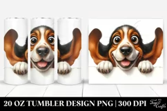 Crazy Furr Basset Hound Tumbler Product Image 1