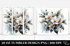 Shiny Jasmine with Golden Insertions | 20 Oz Tumbler Product Image 1