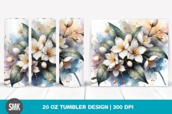 Jasmine Watercolor Splash | 20 oz Tumbler Product Image 1