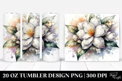 Shiny Jasmine with Golden Insertions | 20 Oz Tumbler Product Image 1